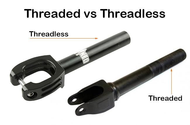 Furcă threadless vs filetată