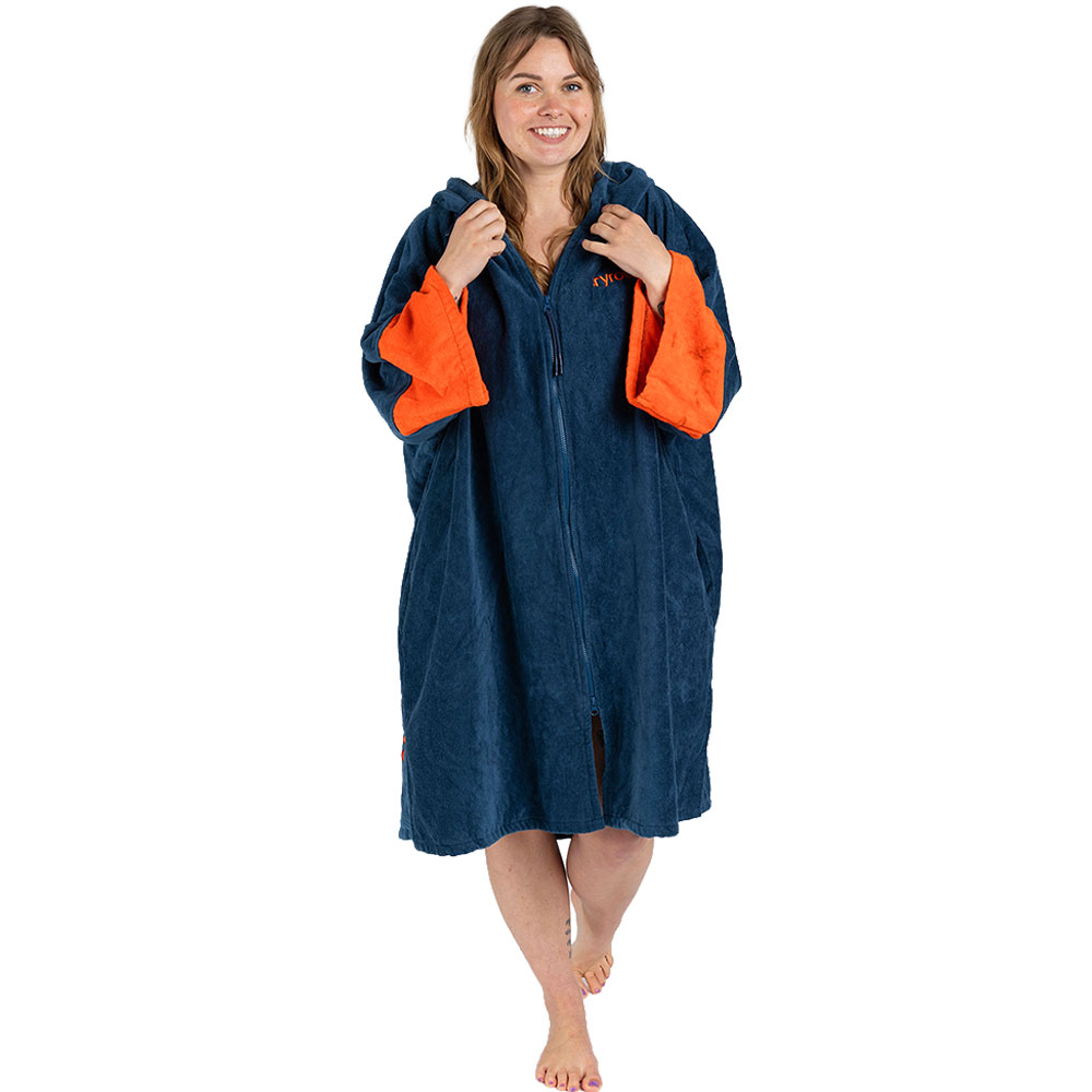 Rochie din prosop organic Dryrobe cu fermoar pe toată lungimea