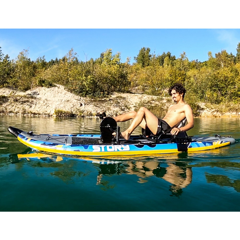 Kanoe/SUP hibridă gonflabilă cu pedale Story Single