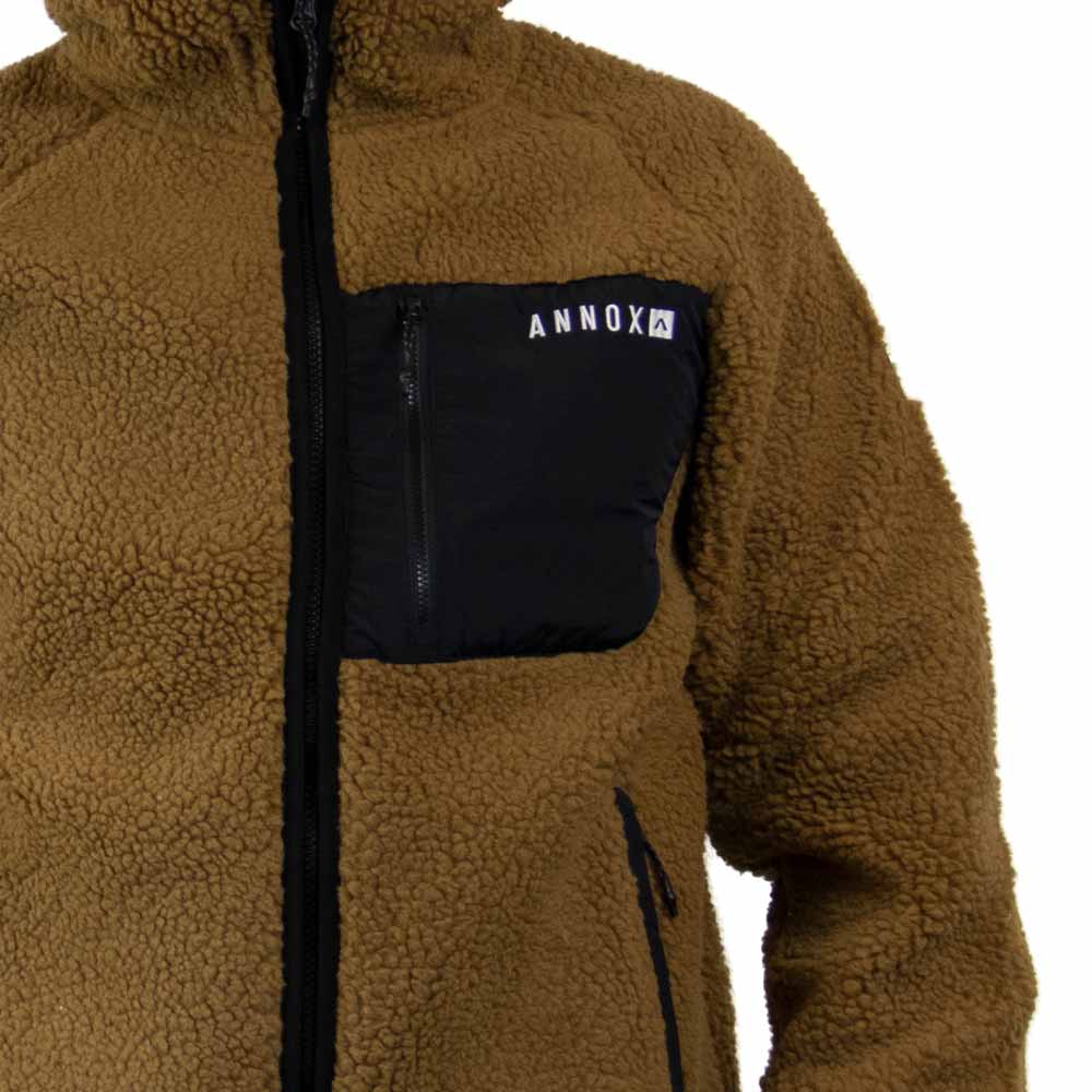Jachetă cu glugă Annox Summit din fleece Sherpa