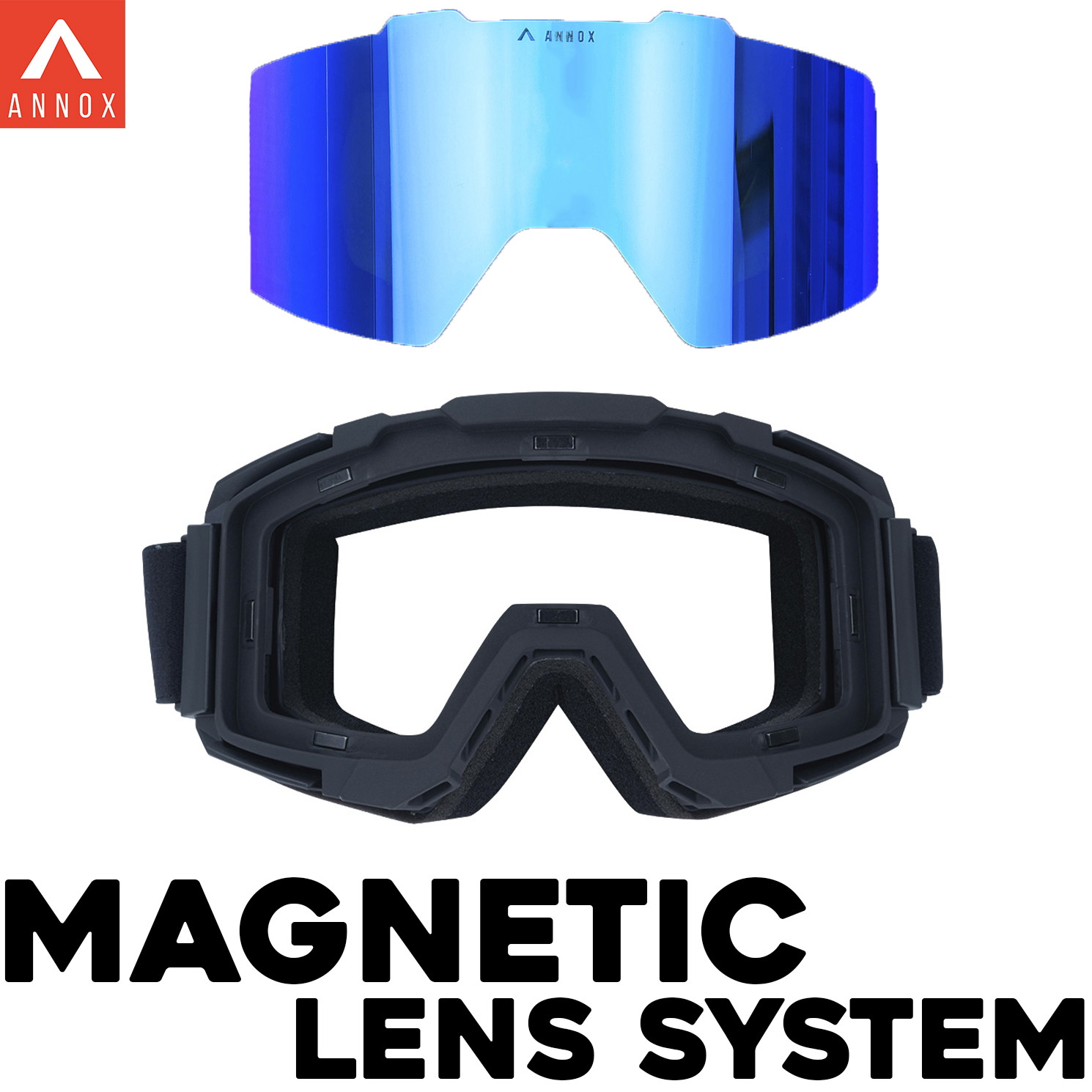 Anstea Team Goggles de schi/snowboard