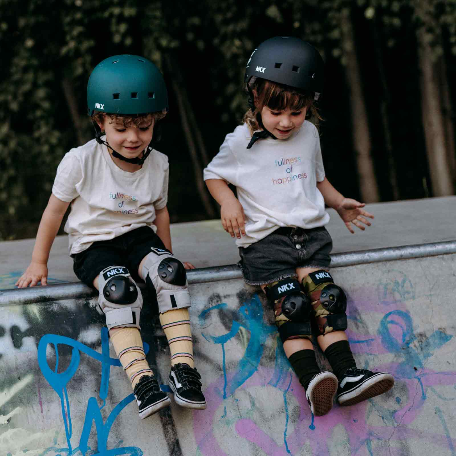 NKX Kids 3-Pack Pro Protective Gear - Genunchiere, Coturi și Protecții pentru Încheieturi