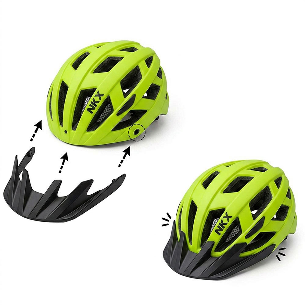 Casca de bicicletă LED NKX City cu lampă încorporată
