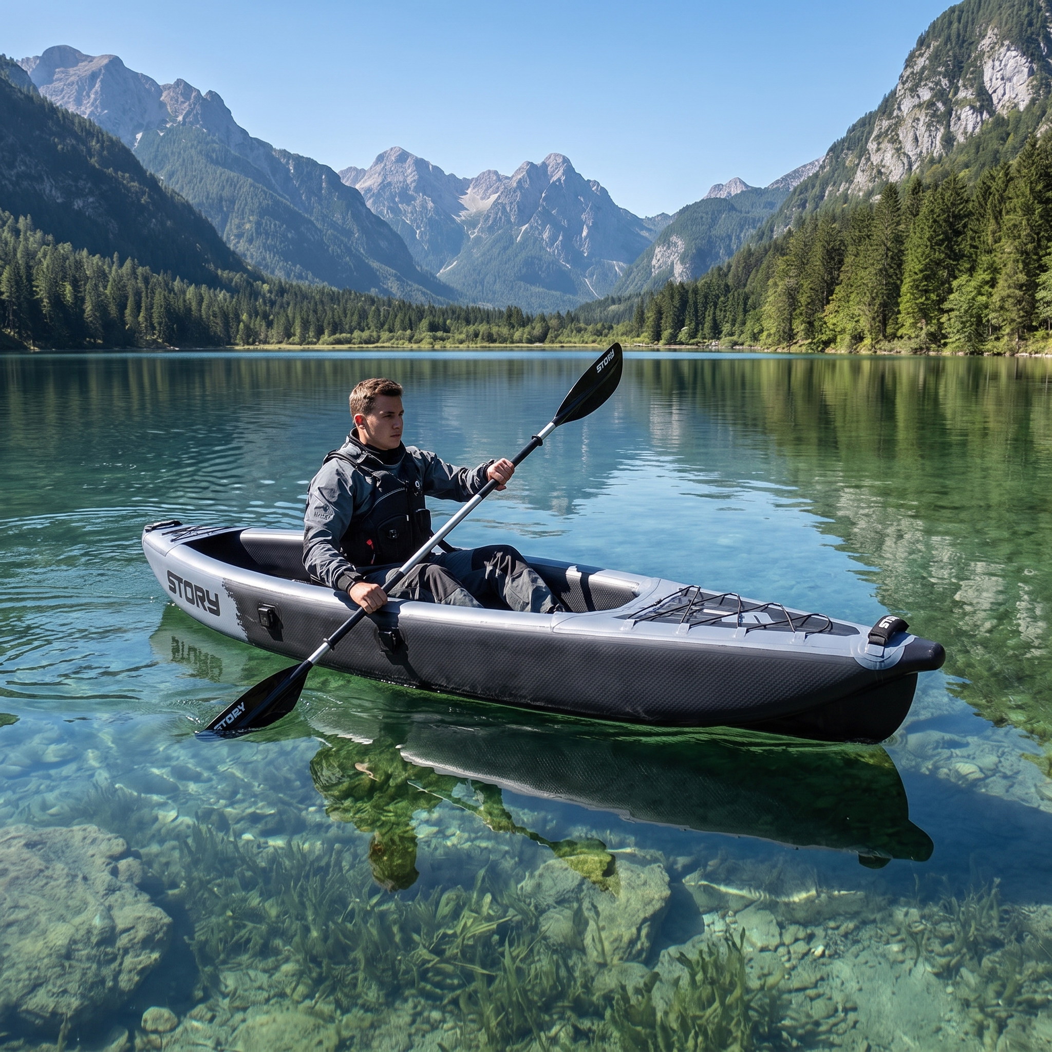 Canoe gonflabil Story pentru o persoană
