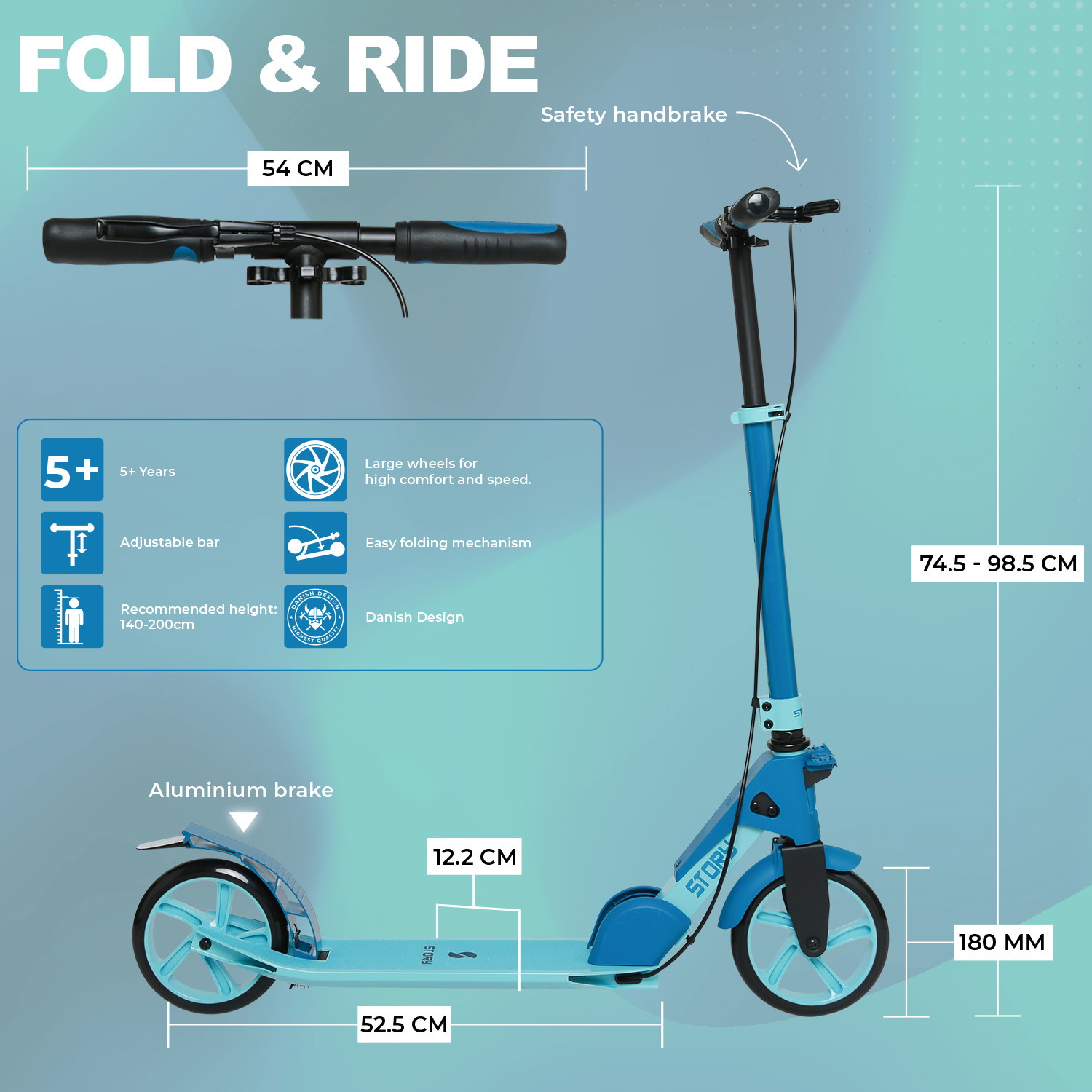 Story Fold & Ride – Trotinetă pliabilă