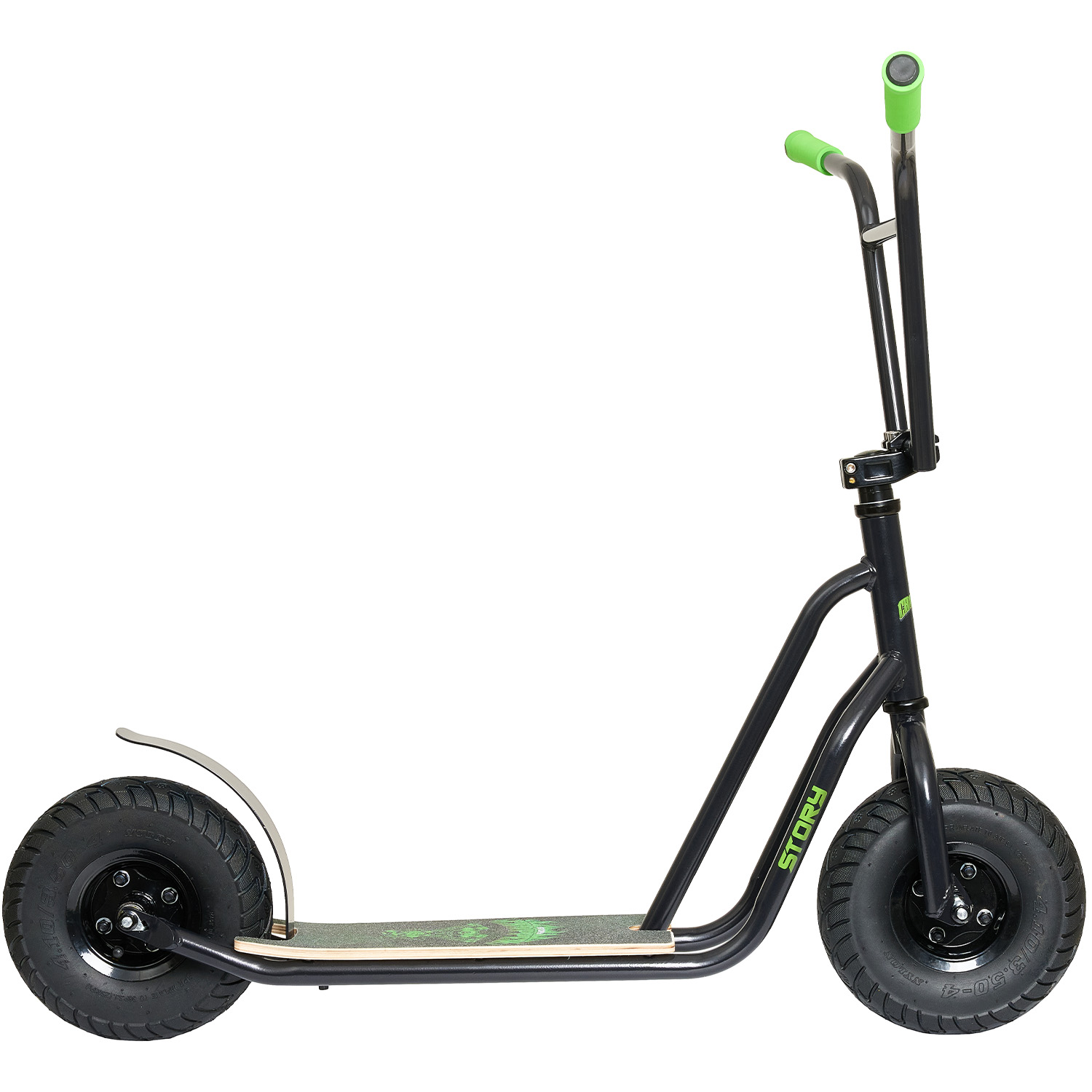 Scooter Urban Chopper cu Roți de Pneuri Plate