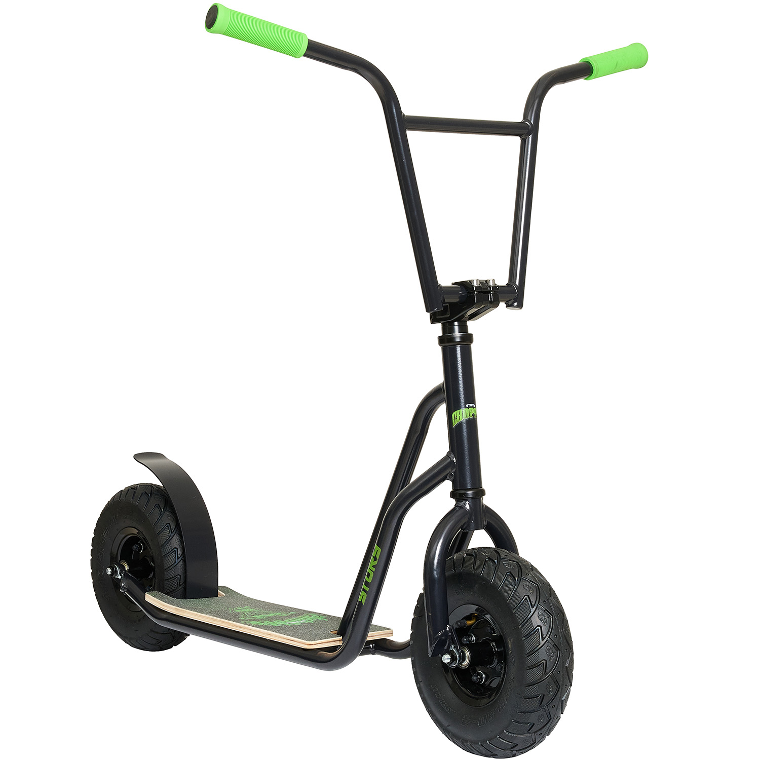 Scooter Urban Chopper cu Roți de Pneuri Plate