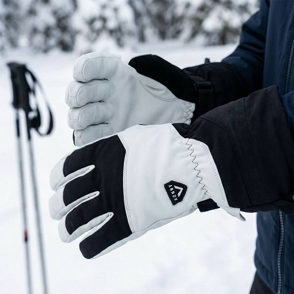 Annox Alpine Leather Ski Manusi