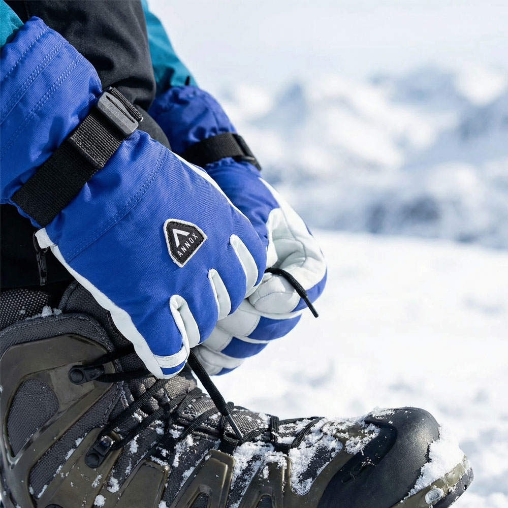 Annox Alpine Leather Ski Manusi