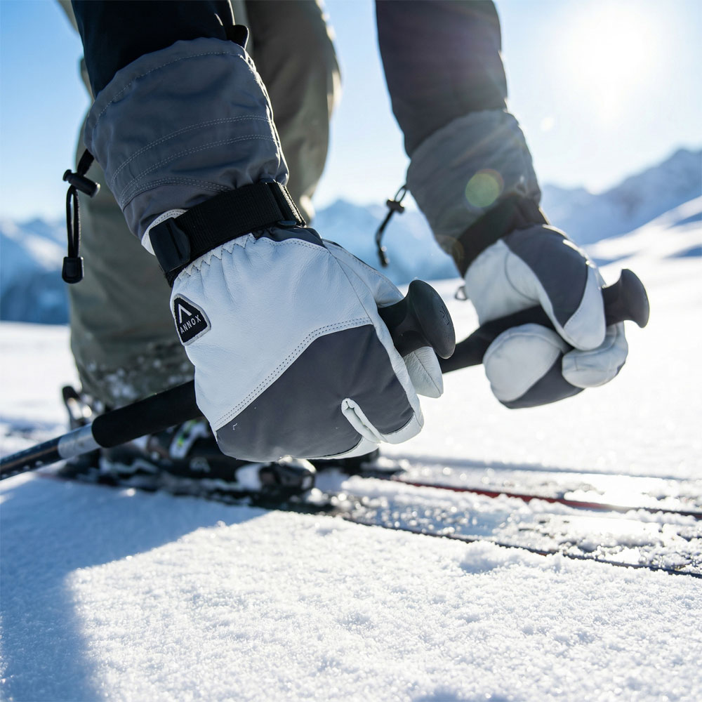 Annox Alpine Leather Ski Manusi