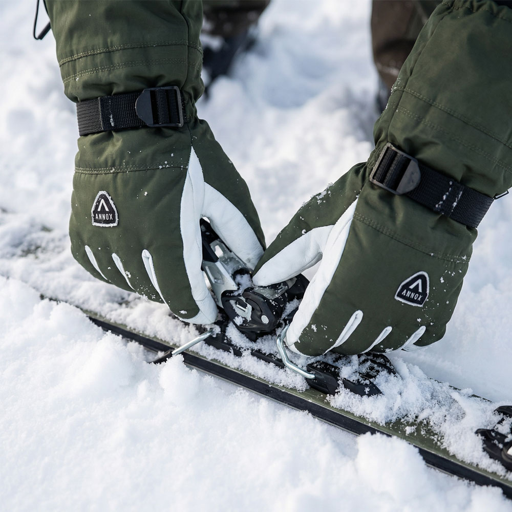 Annox Alpine Leather Ski Manusi