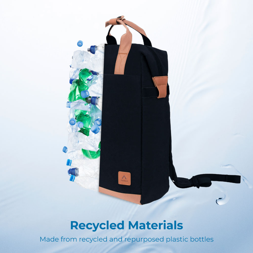 Rucsacul Annox Urmează-ți Pasiunea – rucsac rezistent la apă din material reciclat