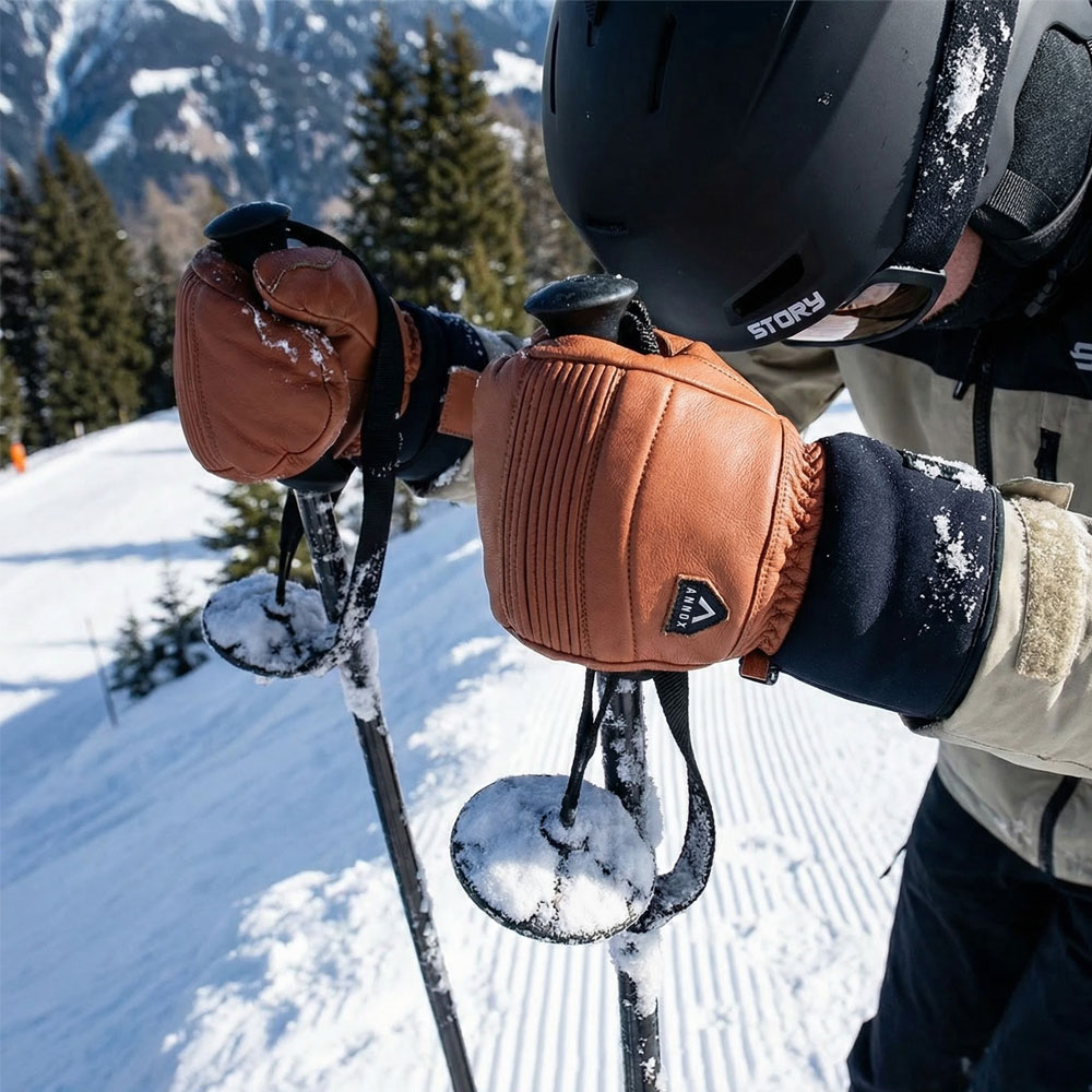 Annox Infinity Leather Ski Manusi