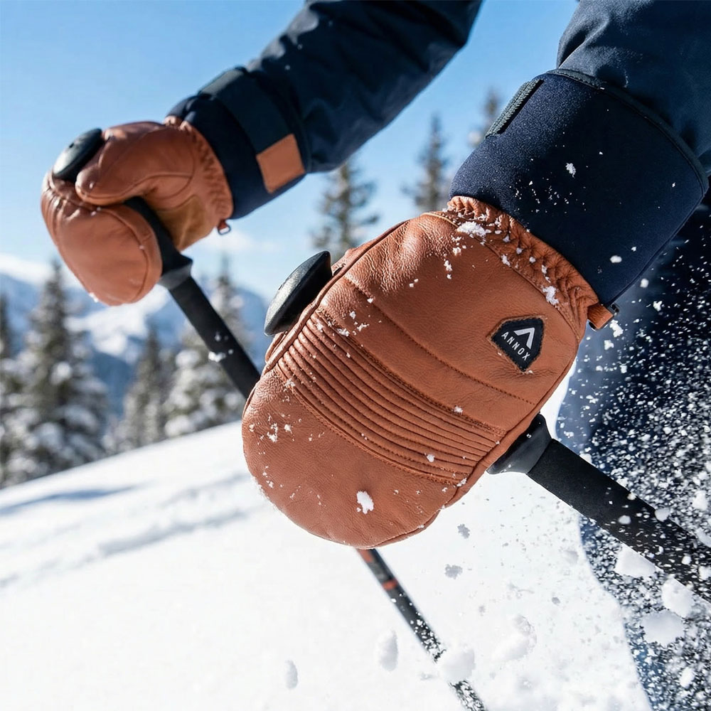 Annox Infinity Leather Ski Manusi