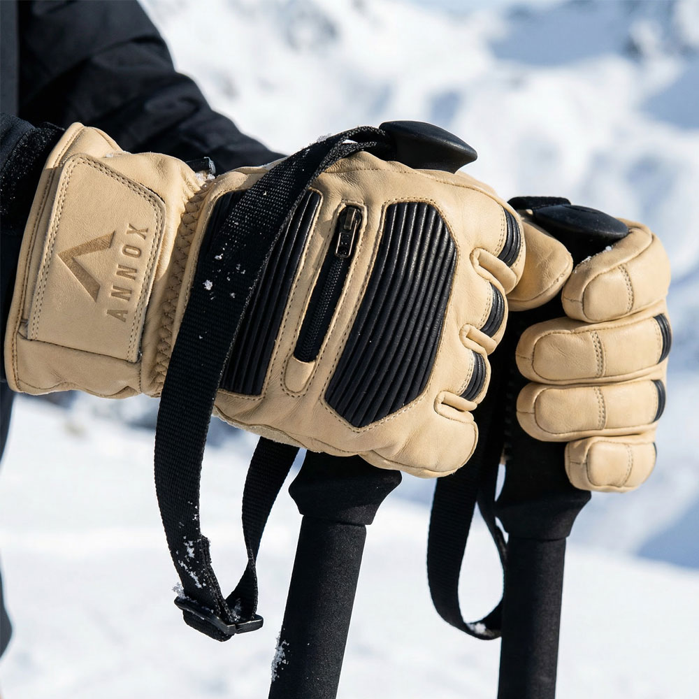 Annox Infinity Leather Ski Manusi