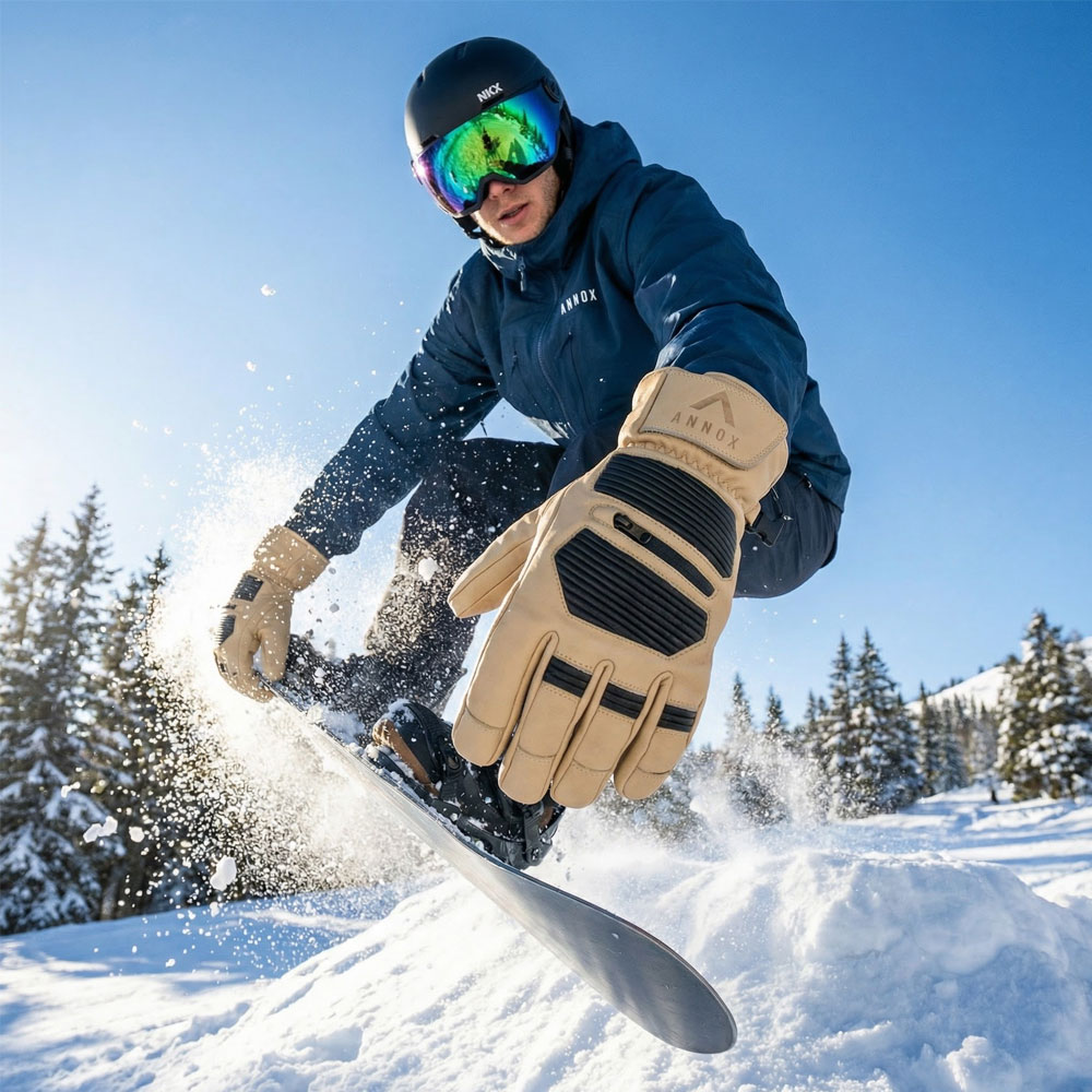 Annox Infinity Leather Ski Manusi