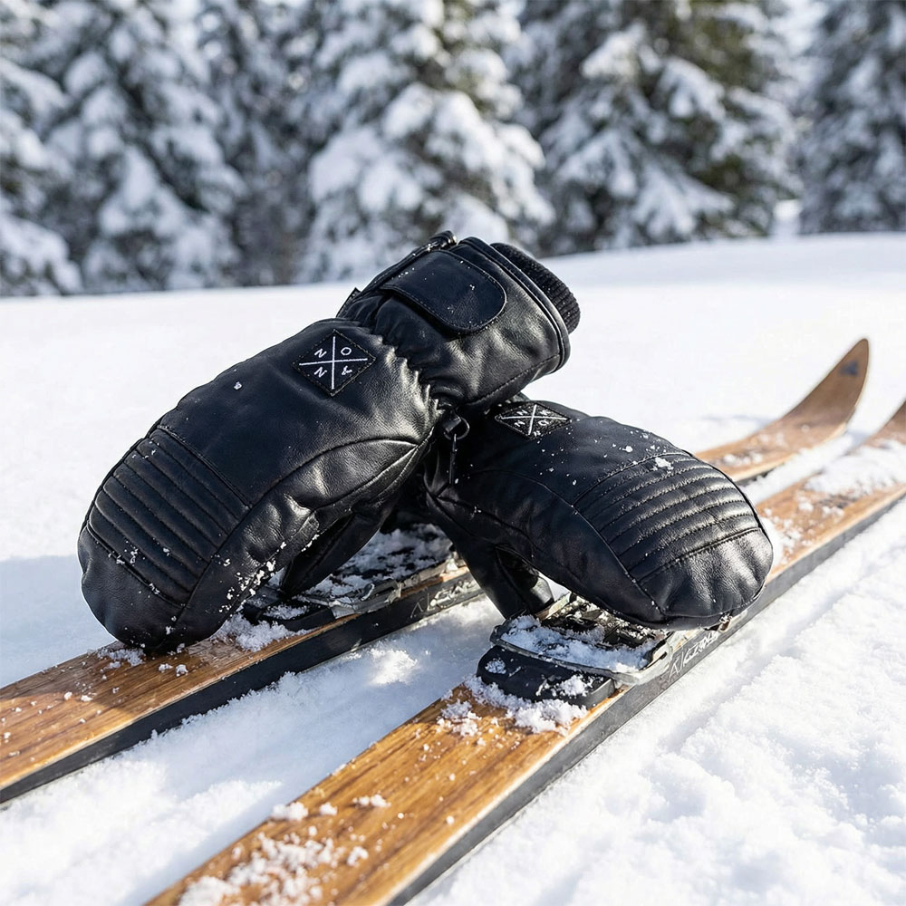 Annox Peak Leather Ski Manusi