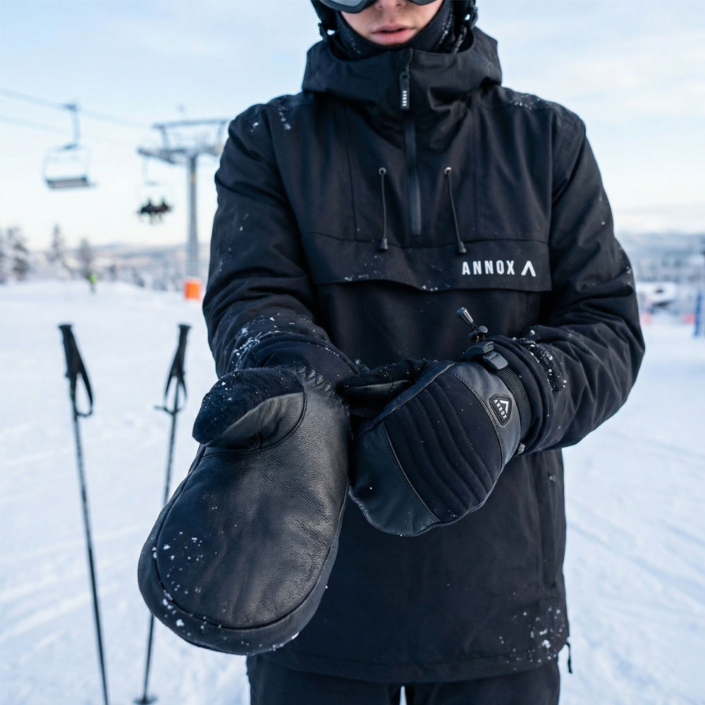 Annox Session Leather Ski Manusi