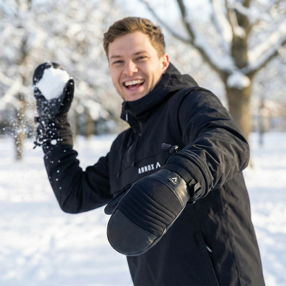Annox Session Leather Ski Manusi