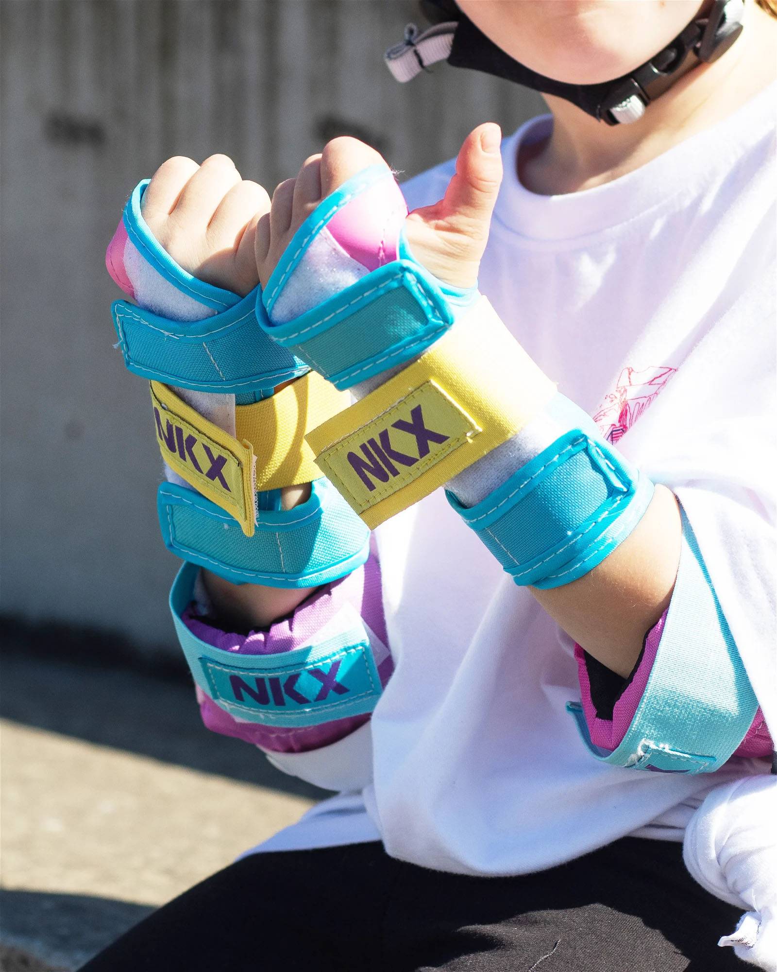 NKX Kids 3-Pack Pro Protective Gear - Genunchiere, Coturi și Protecții pentru Încheieturi
