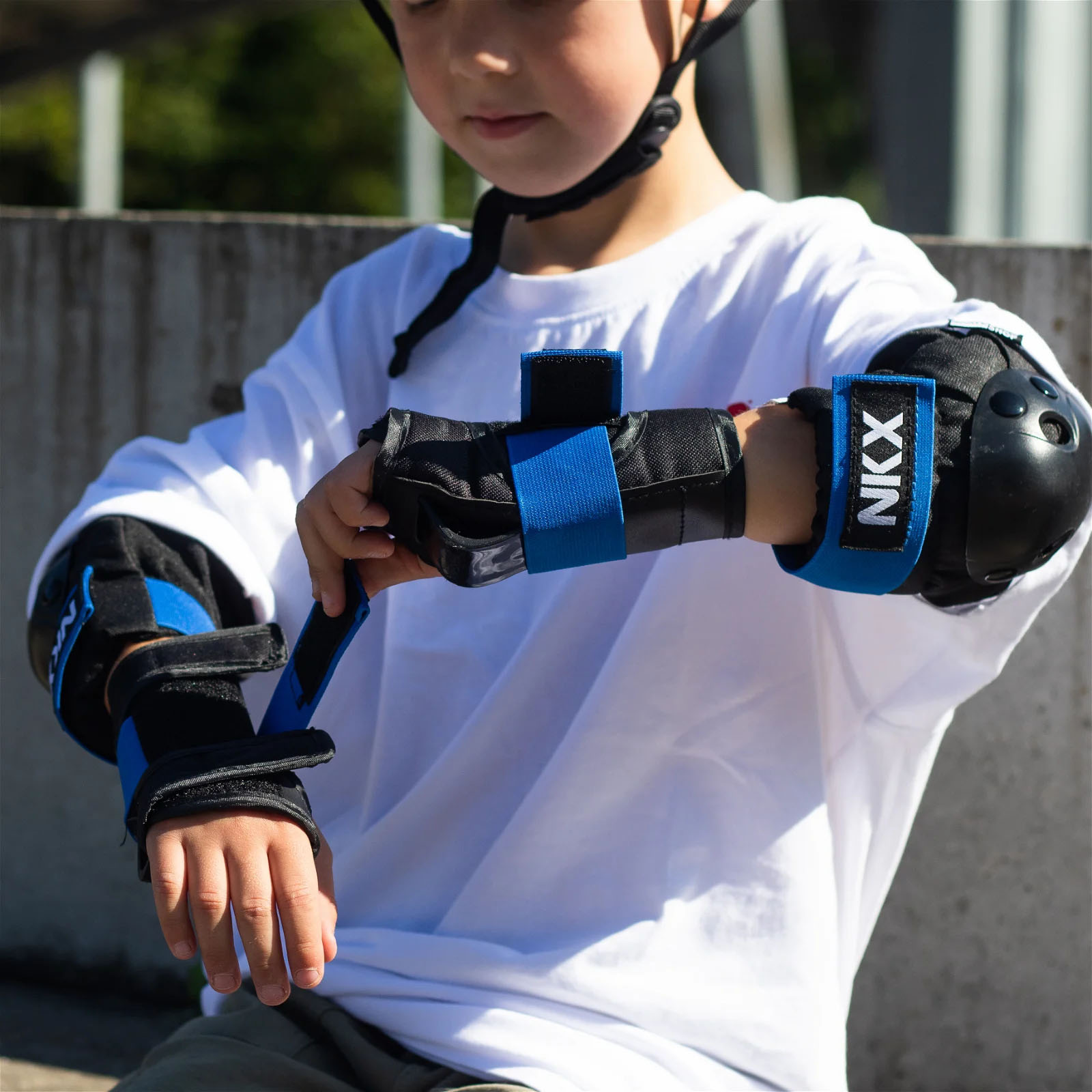 NKX Kids 3-Pack Pro Protective Gear - Genunchiere, Coturi și Protecții pentru Încheieturi