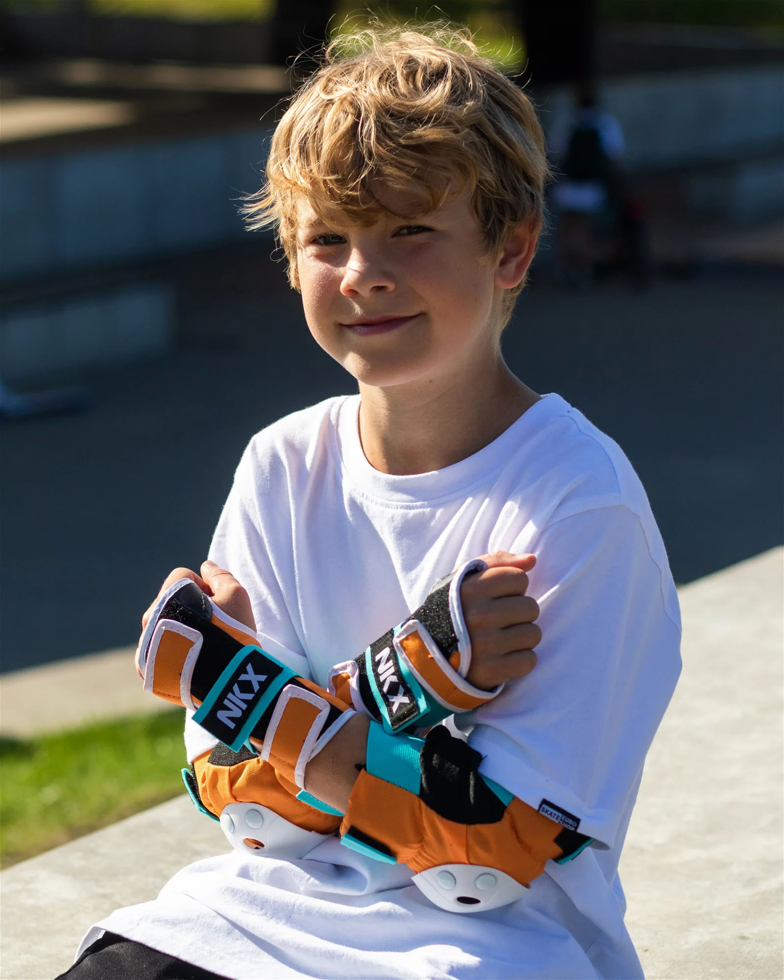 NKX Kids 3-Pack Pro Protective Gear - Genunchiere, Coturi și Protecții pentru Încheieturi