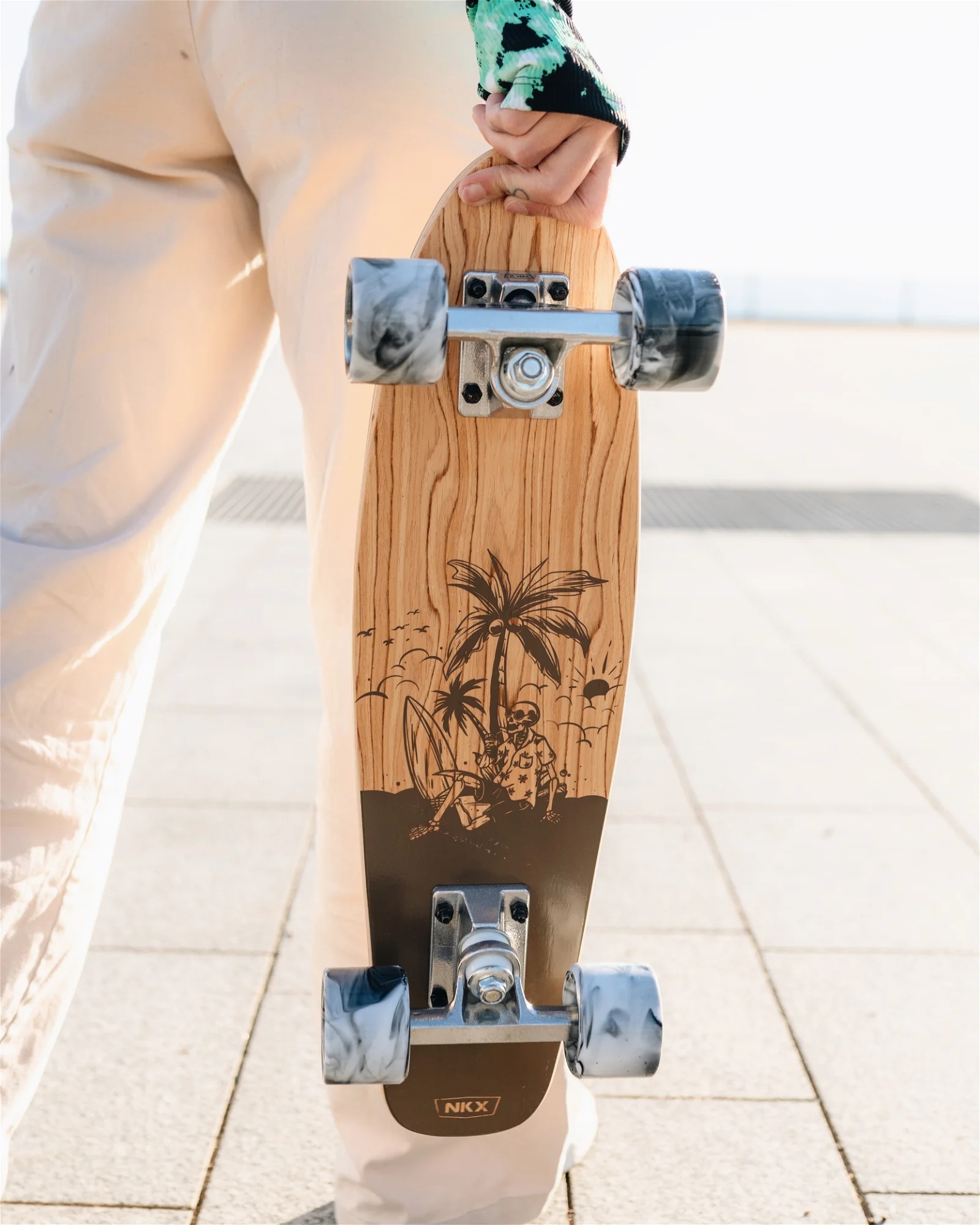 NKX Bones Mini Cruiser Skateboard 22"