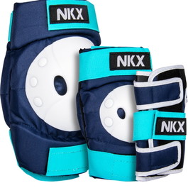 NKX Kids 3-Pack Pro Protective Gear - Genunchiere, Coturi și Protecții pentru Încheieturi