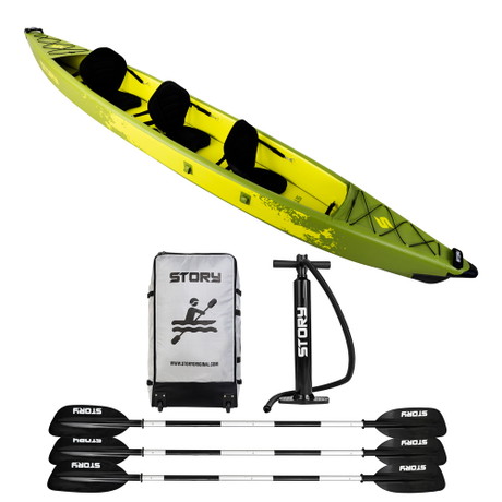 Kayak Inflatable pentru 3 Persoane Story Division