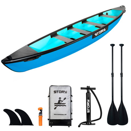 Canoe Inflatable pentru 4 Persoane Story