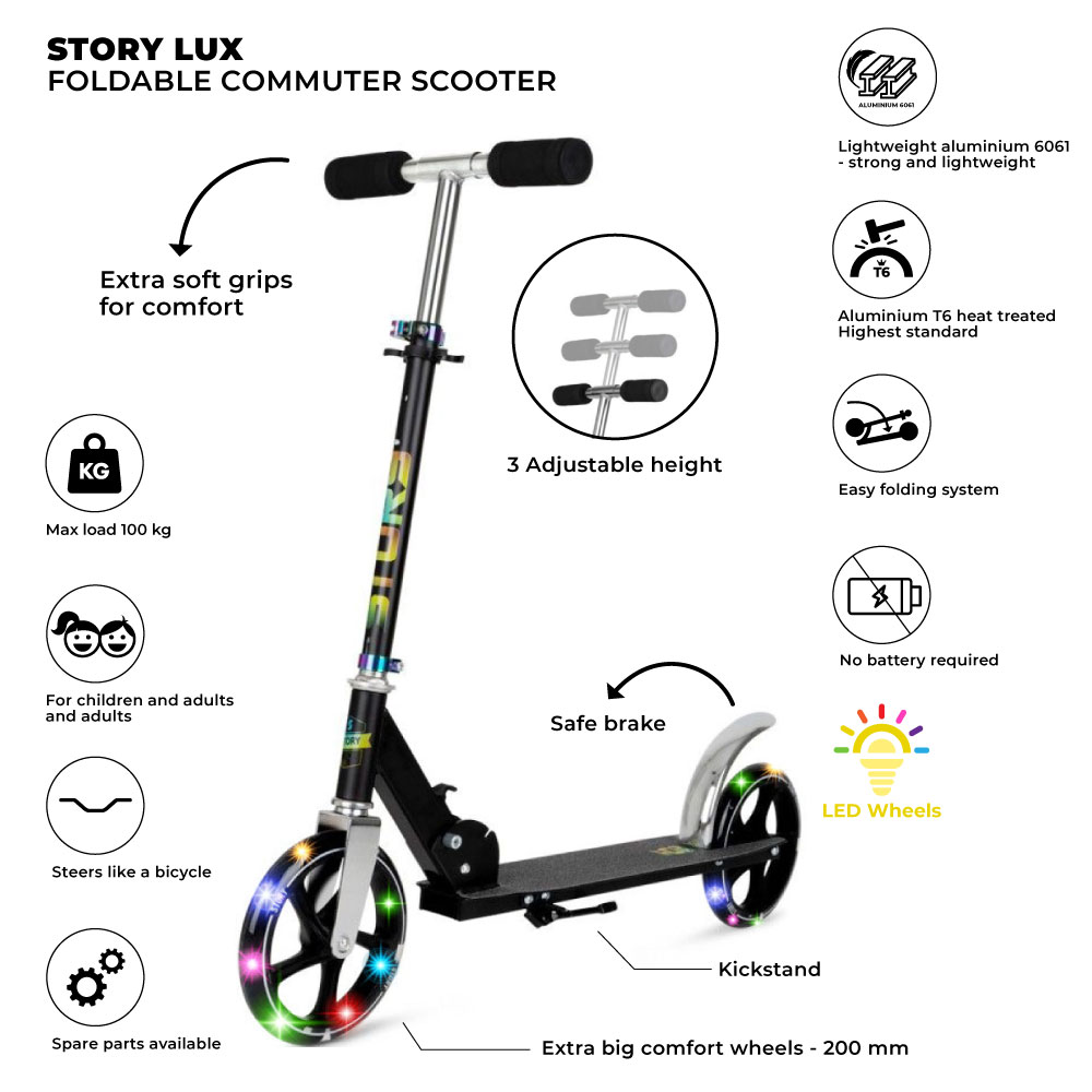 Trottinette pliabilă pentru navetă Story Lux