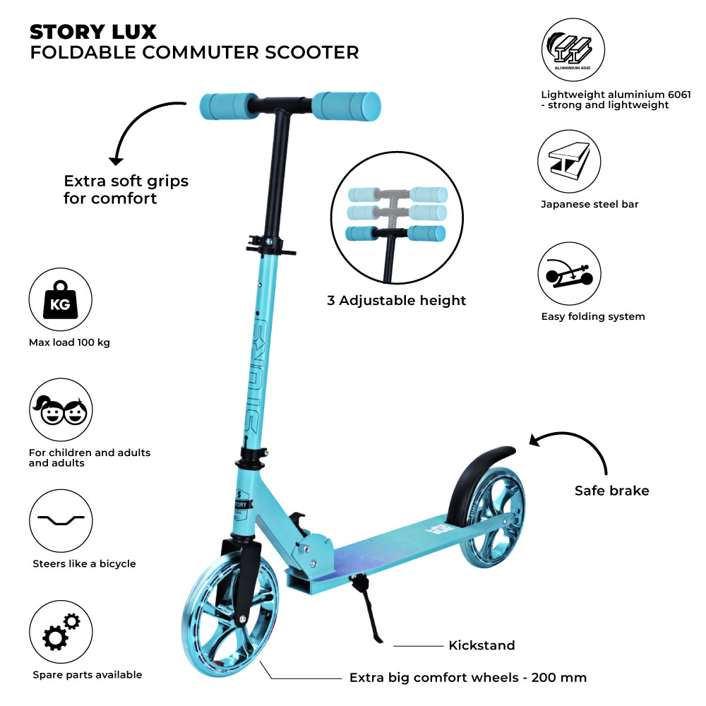 Trottinette pliabilă pentru navetă Story Lux