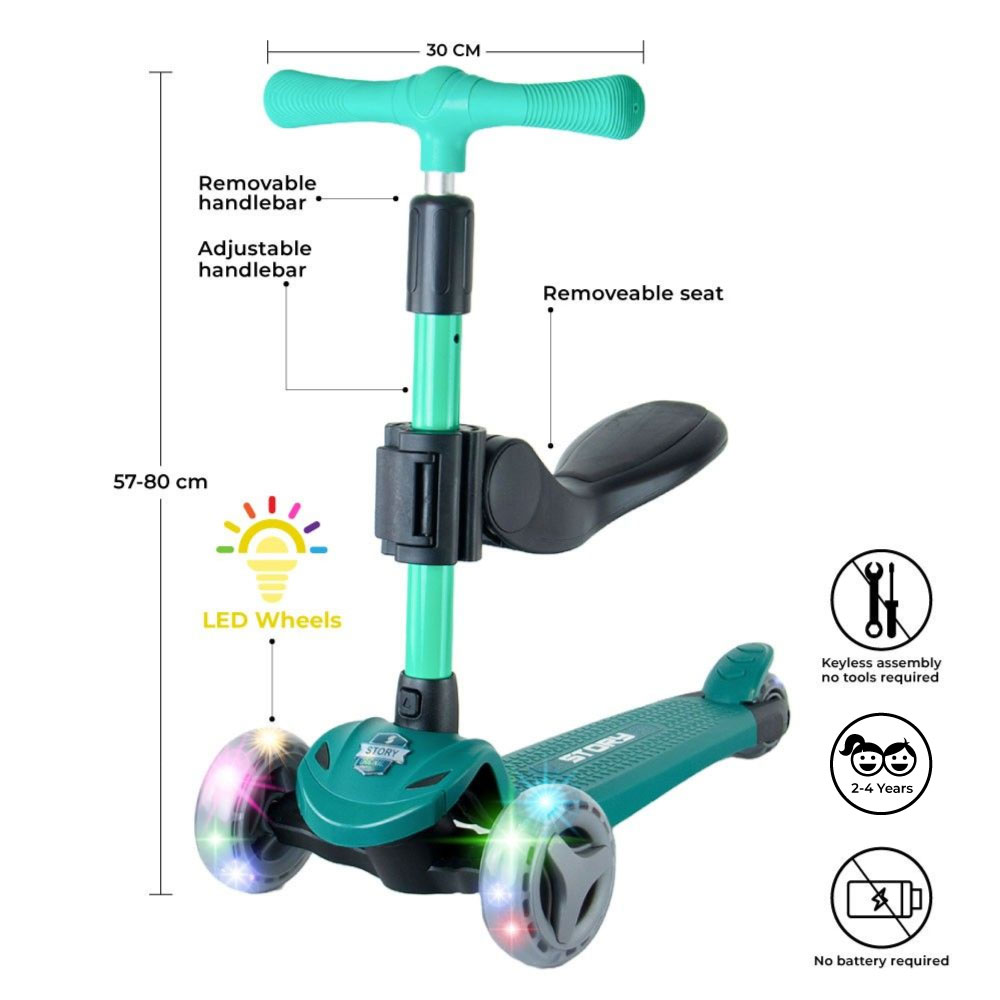 Trottinette Deluxe 3IN1 Mini Prieteni pentru copii