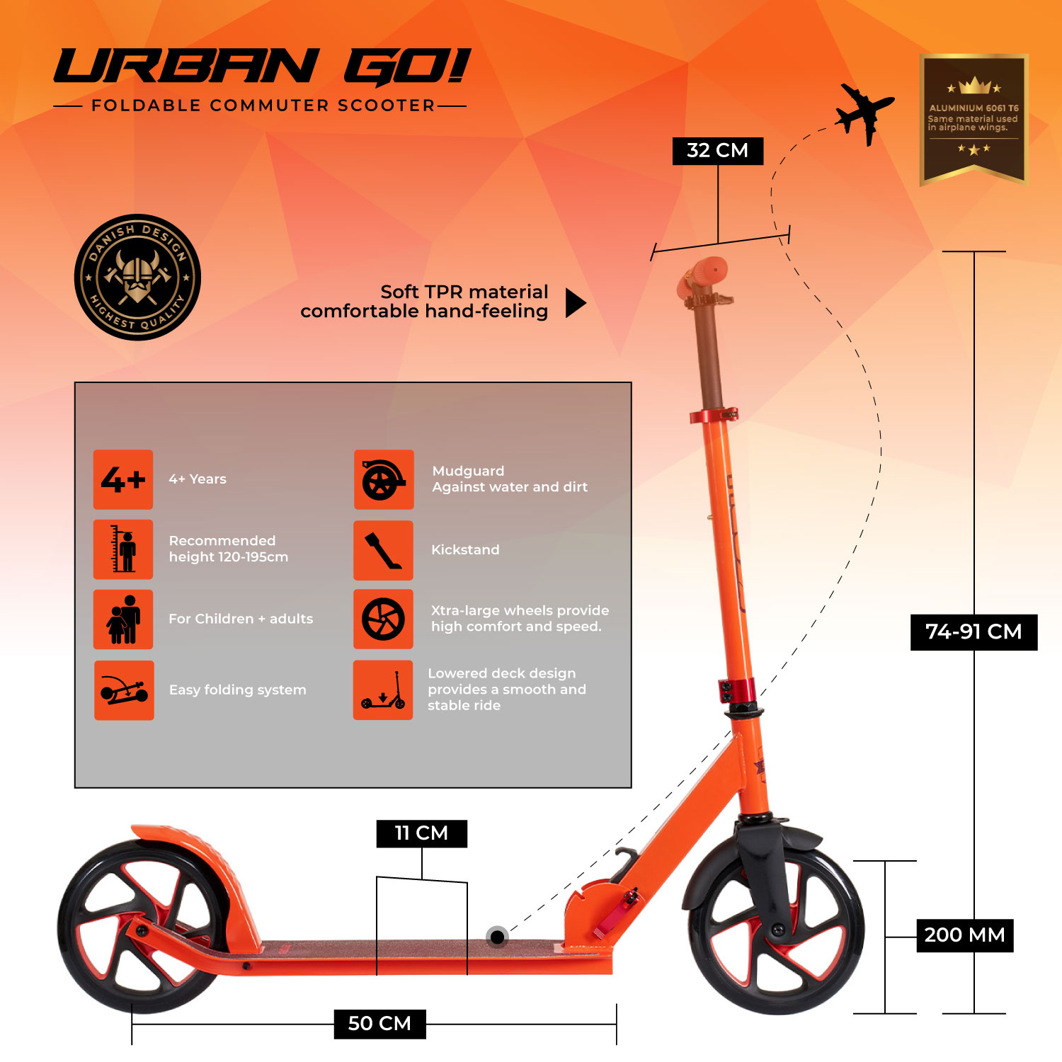 Story Urban GO! Trottinette pliabilă pentru navetă