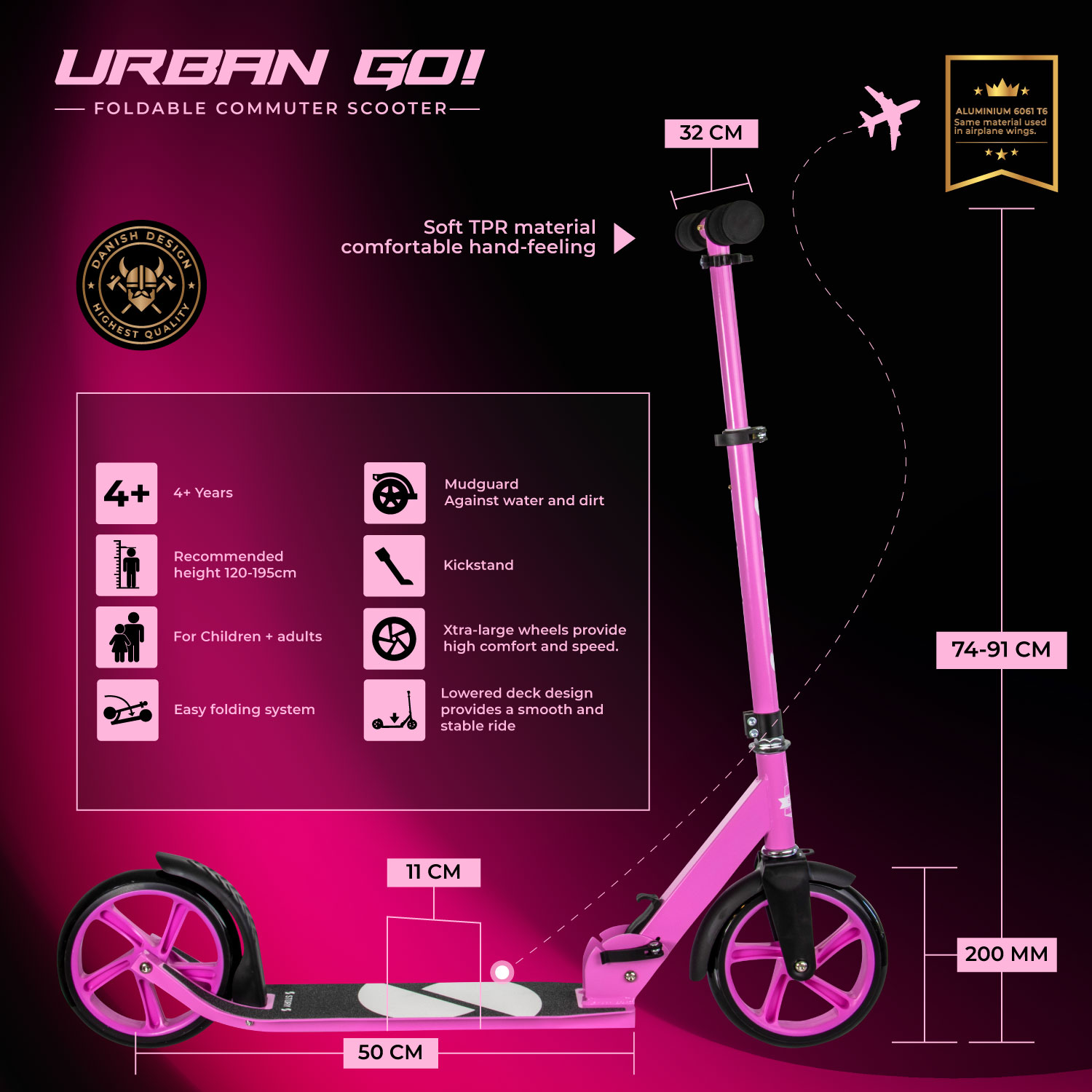 Story Urban GO! Trottinette pliabilă pentru navetă