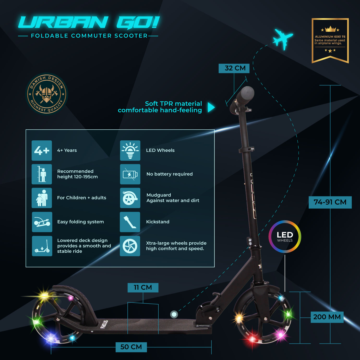 Story Urban GO! Trottinette pliabilă pentru navetă