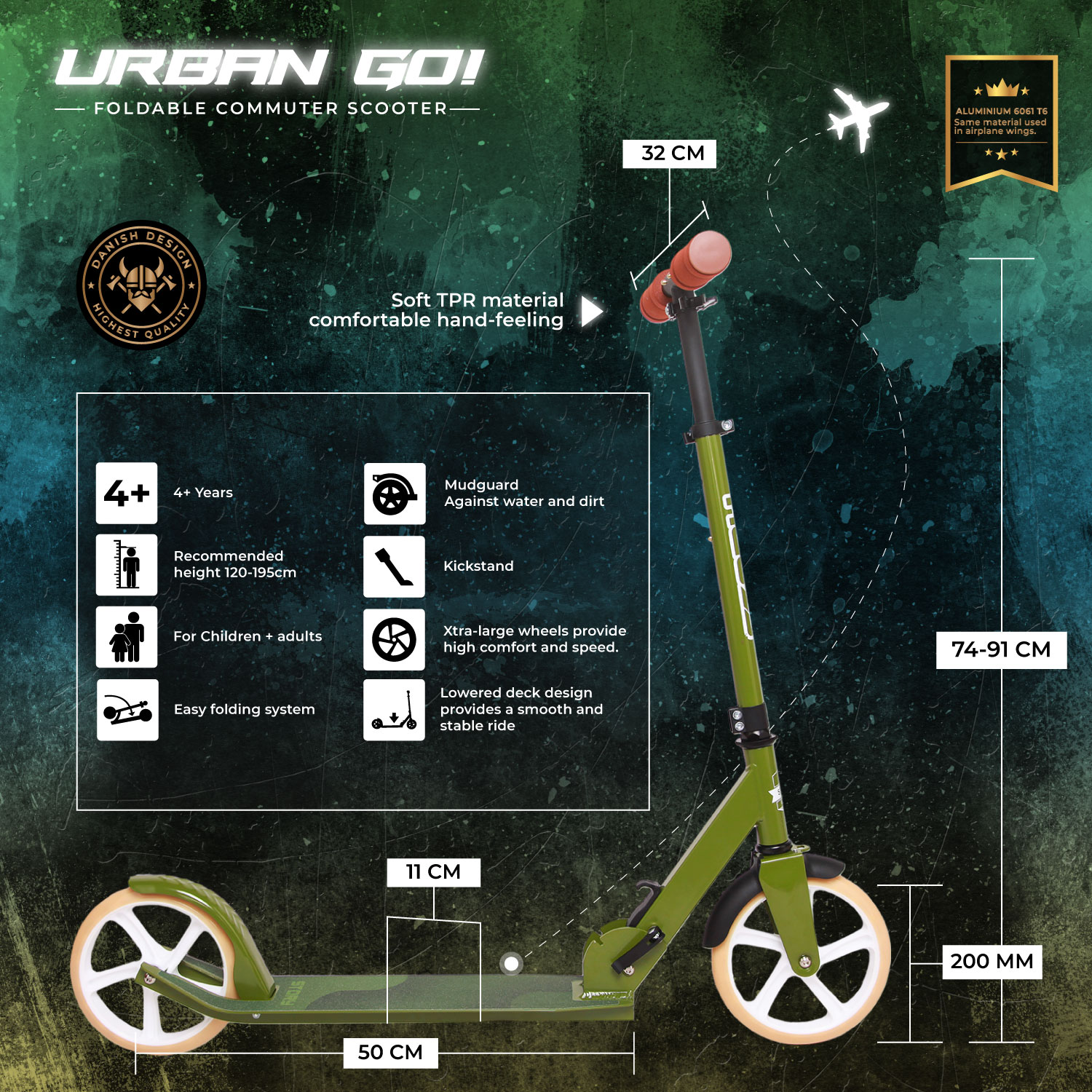 Story Urban GO! Trottinette pliabilă pentru navetă