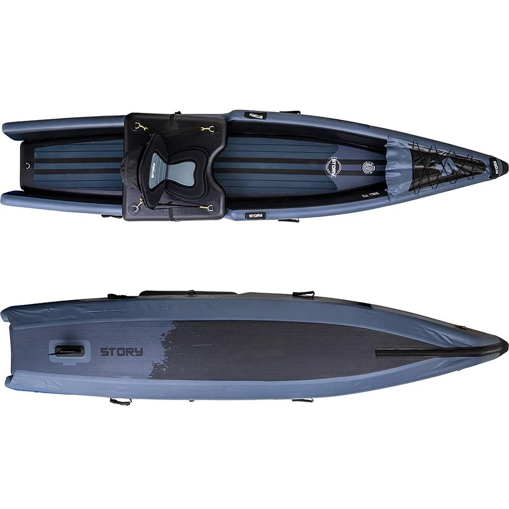 Canoe , SUP, Caiac pescuit Gonflabile Story Hunter Hybrid Siton top Hunting