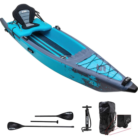 Canoe , SUP, Caiac pescuit Gonflabile Story Hunter Hybrid Siton top Hunting