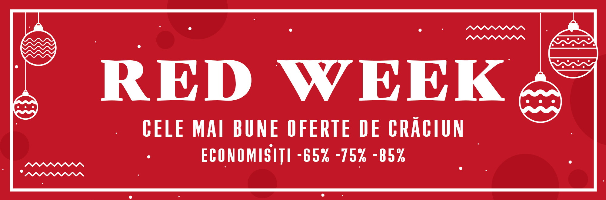 Banner promoțional Red Week